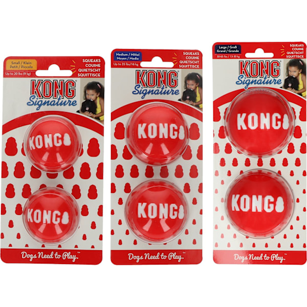 KONG Signature Balls 2-pk Lg