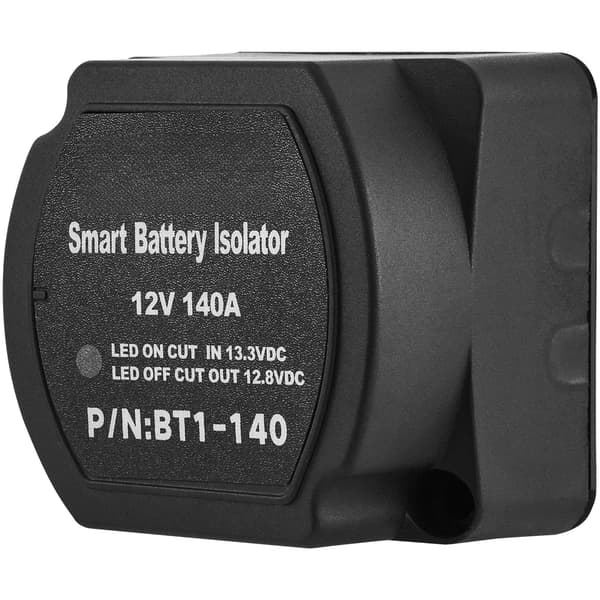 Dubbel batterifrånskiljare, 12V 140A VSR, 2m kabel