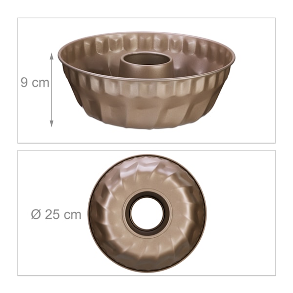 Form til svampekage i beige
