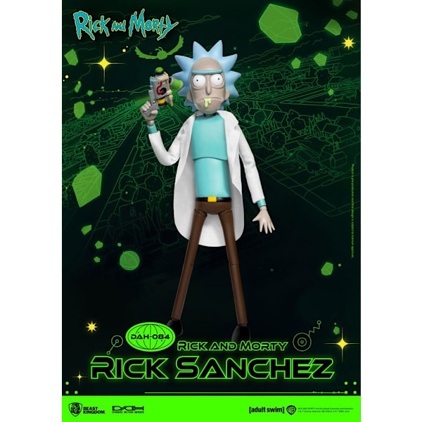 Rick and Morty Dynamic 8ction Heroes Action Figuuri 1/9 Rick San