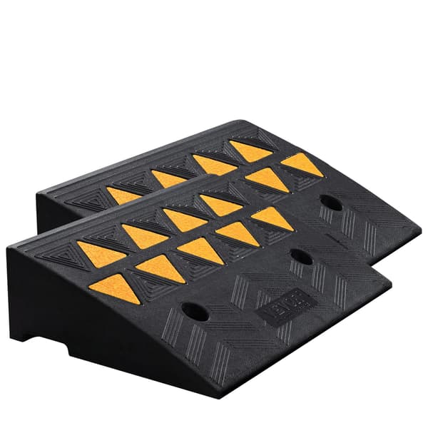 Gummikantramper 2-pack, 13 cm höjning, 15 tons kapacitet