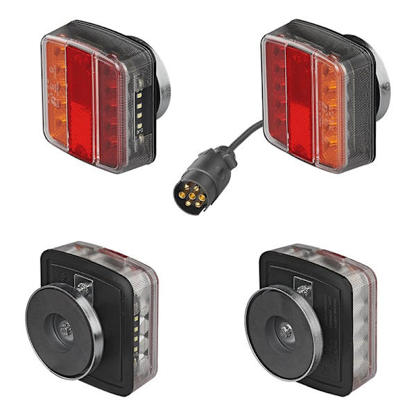 Perävaunun valot LED magneeteilla 7,5+2,5M kaapeli