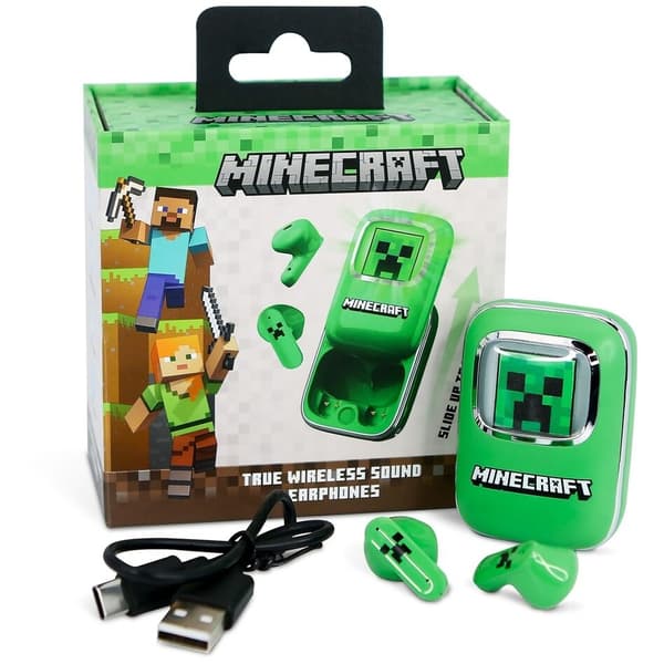Minecraft hörlurar med inbyggd mikrofon och brusisolering