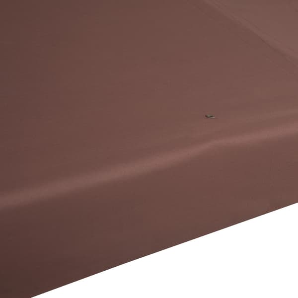 Erstatningstag 3X3M Lysthustag Til Metalpavillon, Polyester, Kaffe