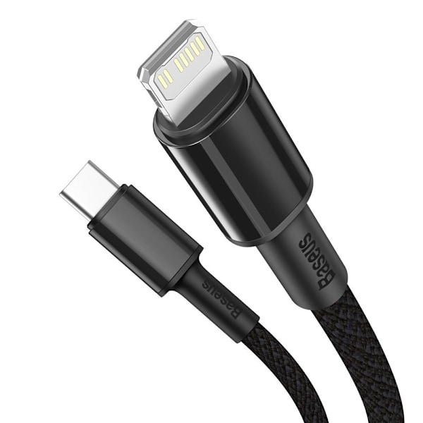 Kaapeli iPhonelle USB-C - Salamannopea lataus 20W 1m - musta