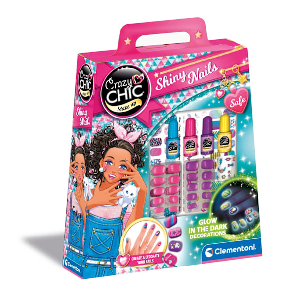 Crazy Chic Nagelkit - Glow In The Dark multifärg