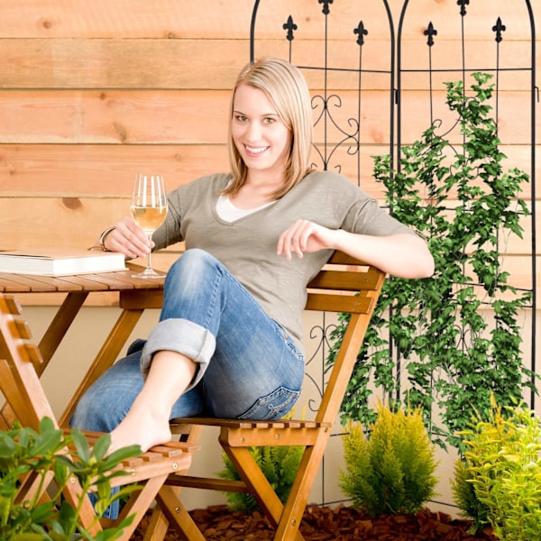 Trellis 180 cm sæt af 2 sorte