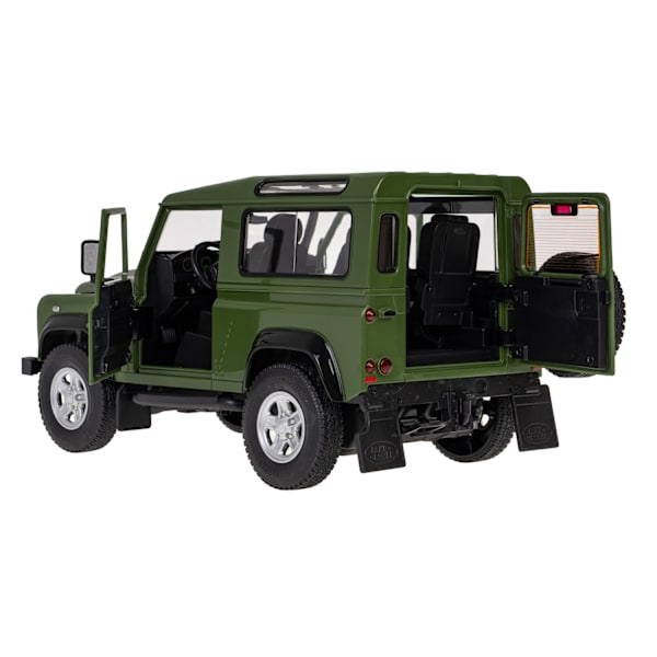 Fjernbetjening Land Rover Defender 1:14 med LED-lys