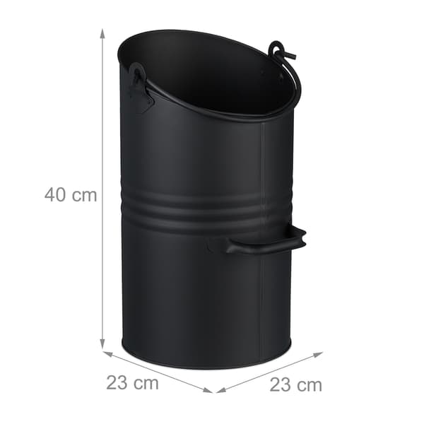 Coal Scuttle 12L – Sort Iron Pejsespand