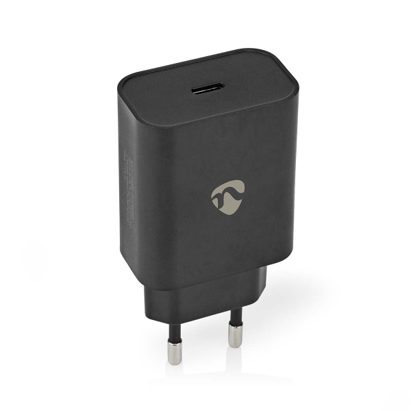 Vægoplader | 32 W | Hurtigopladningsfunktion | 1.5 / 2.0 / 2.5 / 3.0 A | Antal output: 1 | USB-C™ | Automatisk Valgt Spænding Sort
