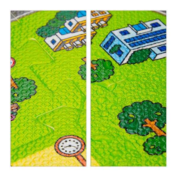 Puzzle Mat Road eläinten kanssa