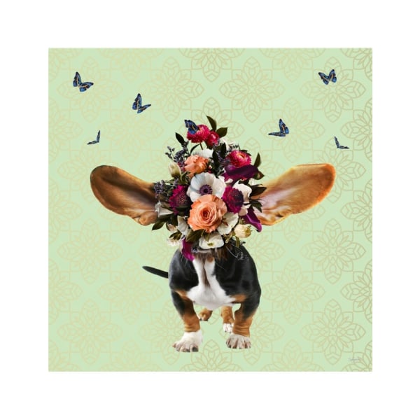 Spring Flower Bonnet On Doggy - 70x100 cm