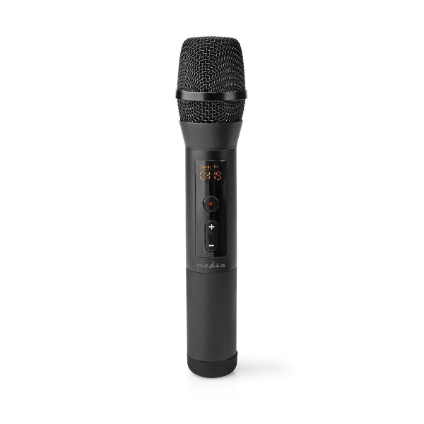 Trådløs mikrofon Set | 20 Kanaler | 1 Mikrofon | Cardioid | 70 Hz - 13 kHz | 1000 Ohm | -95 dB | Volumenkontrol | Sort