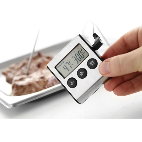 Gastronomisk baktermometer med sond och timerfunktion - Hendi 271346