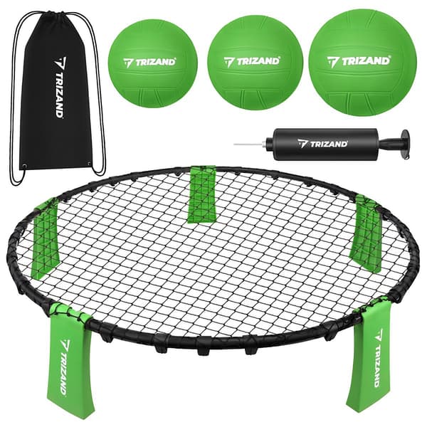 Roundnet Mini -lentopallosetti, 3 palloa ja pumppu