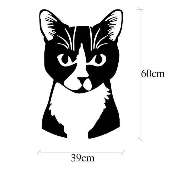 Dekorativt metallväggstillbehör Cat 10