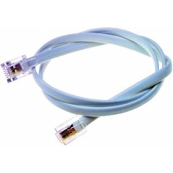 Telepatch-kaapeli valkoinen RJ11-RJ11 10M