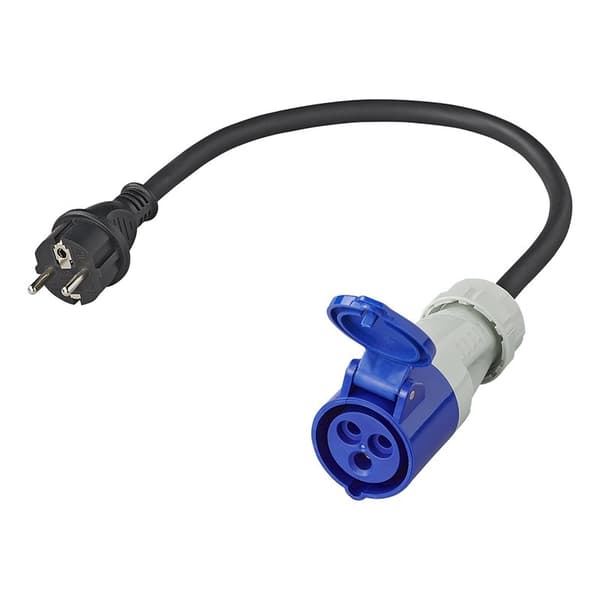 Adapterkabel 40cm fra Schuko stik til CEE
