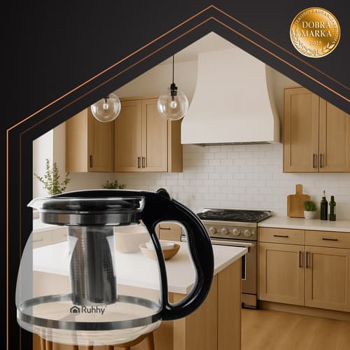 Glas tekande med infuser, 2L kapacitet