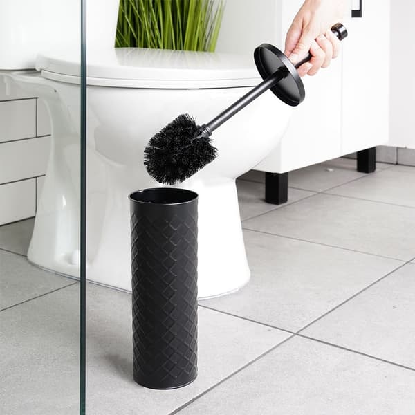Stilren WC-borste med slitstarka svarta borst