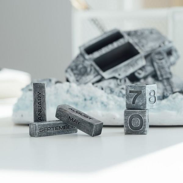 3D evighetskalender - Star Wars AT-AT Shot Down Design