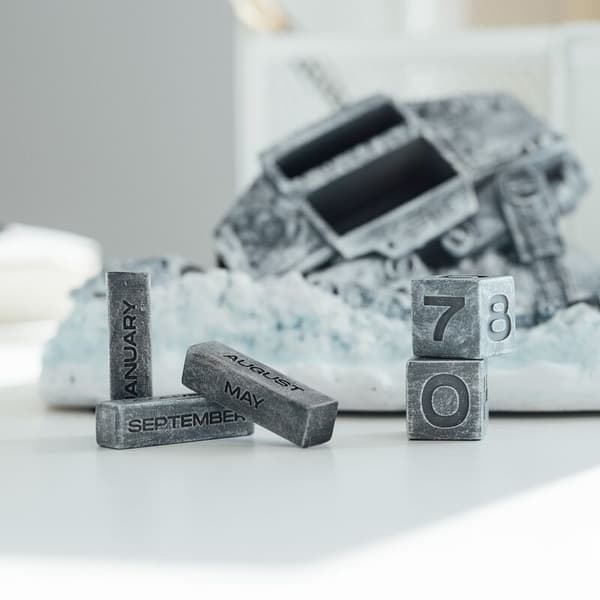 3D evigvarende kalender - Star Wars AT-AT Shot Down Design