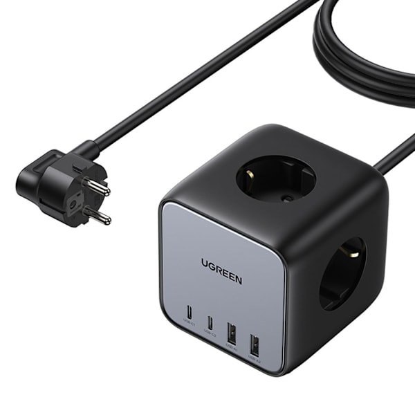 Ugreen 65 W DigiNest Cube Socket, 2xUSB-C, 2xUSB-A, 3xAC