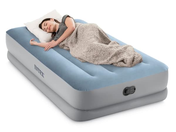 Enkel luftmadrass 191x99x36 cm med USB-pump