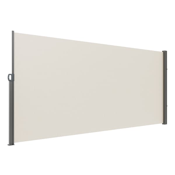 Utfällbar sidomarkis 63x118 tum, vattentät UV30+ beige