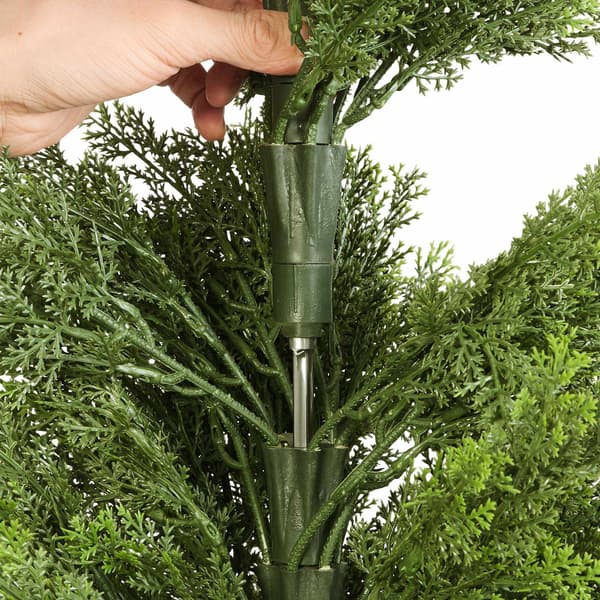 Konstgjorda topiary cederträd, set om 2, 122 cm