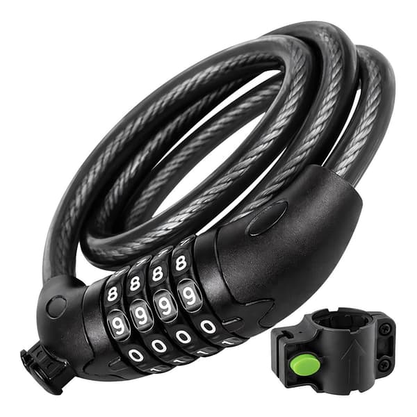 Cykellås 120 cm, 13,5 mm kabel, kombinationssikkerhed