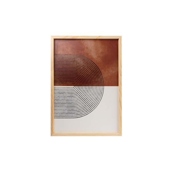 Dekorativ inramad MDF-målning (3 delar) Huhu198 - 50 x 70