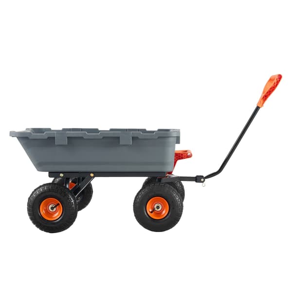 Havevogn, polyetylenkar, 800 lb, 10 tommer dæk