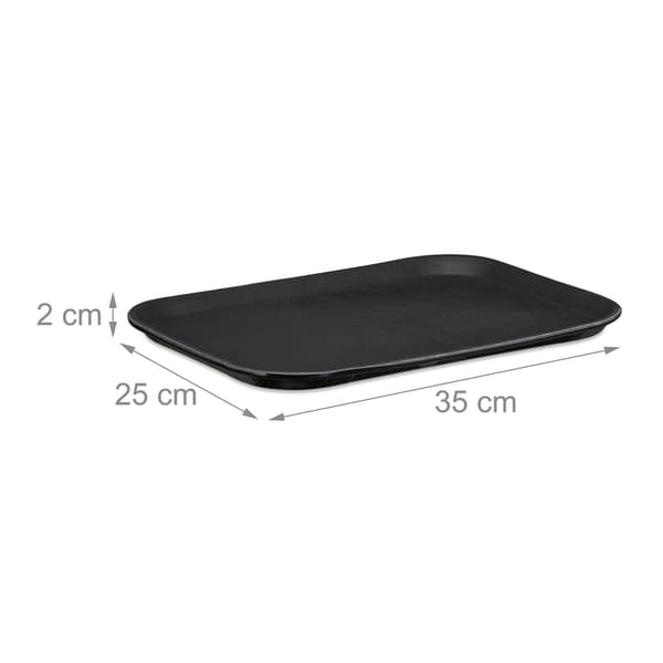 Svarta gastrobrickor 35x25cm, set om 3