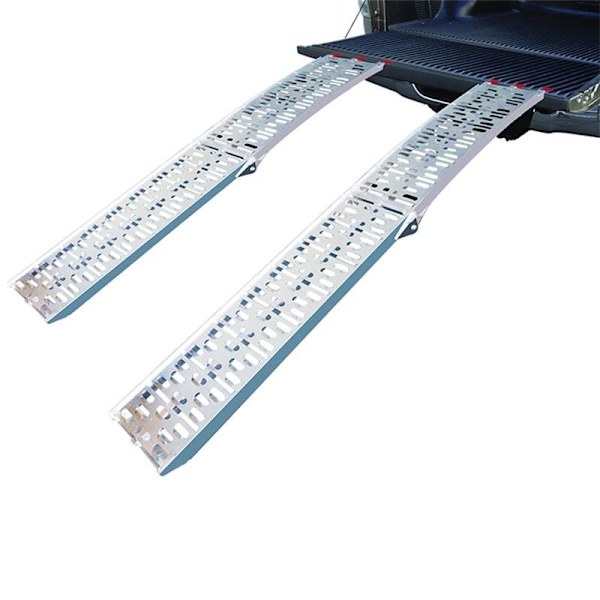 Læsserampe aluminium foldbar 220x28cm 340kg pr stk