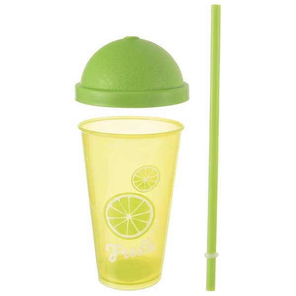 Mugg med Lock och Sugrör för Smoothies och Iste