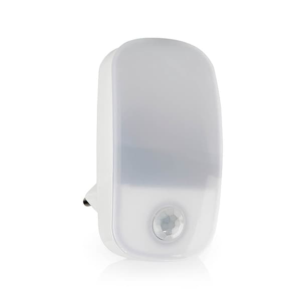 LED-nattlampa med rörelsesensor och dag-/nattsensor, varmvit