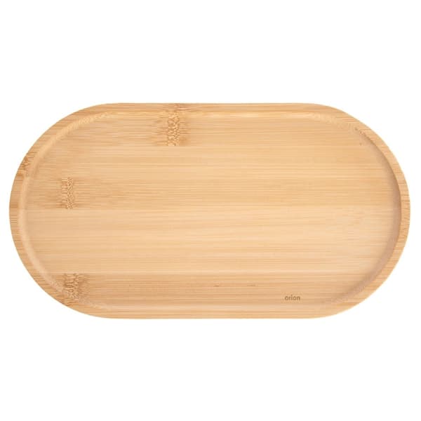 Ovalt snacksfat i bambu, 19x10,5 cm