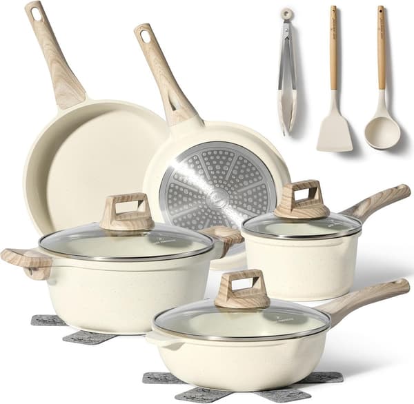 Granit kokkärlsset, 13 delar, non-stick, induktion