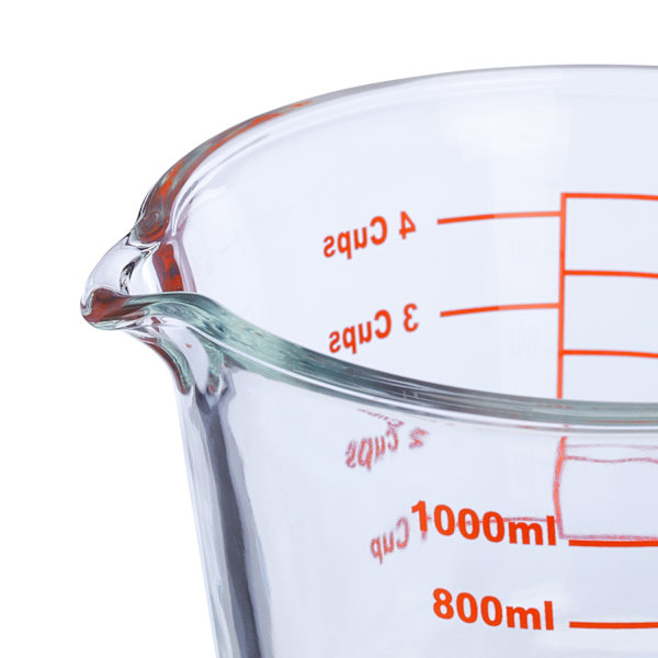 Målekande i glas 1000 ml