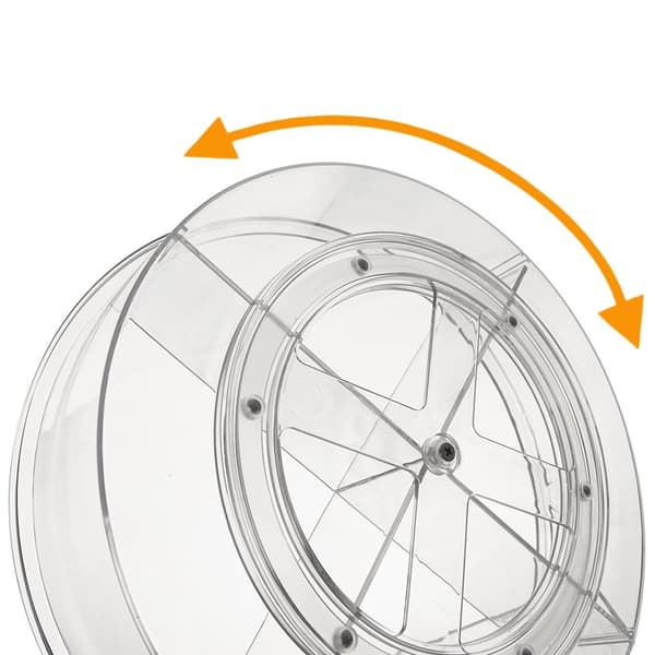 Roterende organiseringsbeholder, delt, 30 cm