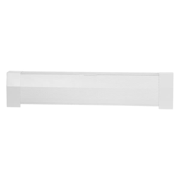 Udskiftning af dæksel til fodpanelvarmer, 90 cm stål, hvid