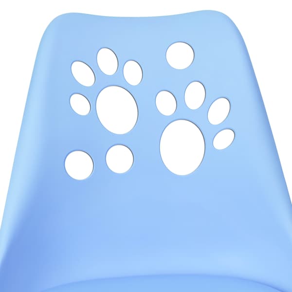 Børne blå drejestol, ergonomisk, justerbar