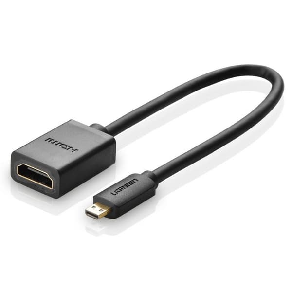 Ugreen Micro HDMI-HDMI-kaapeli 20 cm - musta