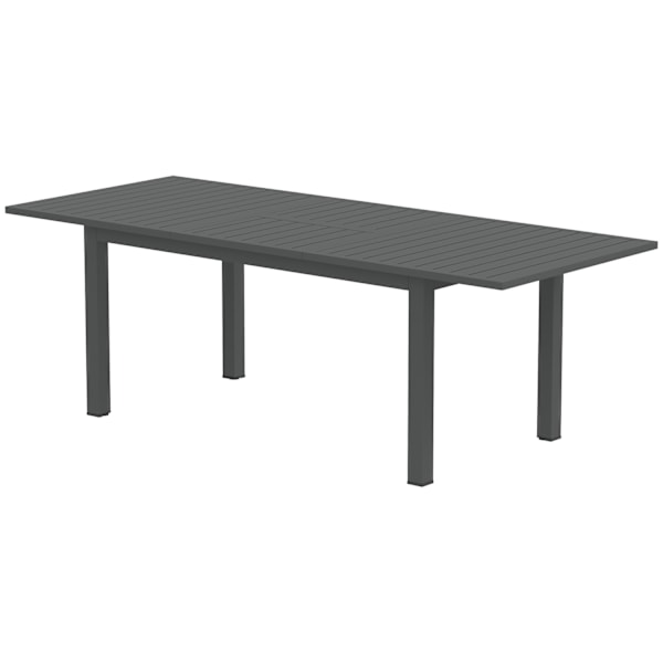 Puutarhapöytä Jatkettu alumiini 160/220x90 cm Säänkestävä Parvekepöytä, Liukumaton Buffet Pöytä Leirintäpöytä 6-8 hengelle, Ulkoruokailupöytä puutarha