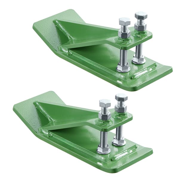 Kantskydd för traktorskopor, stål, 2-pack, gröna