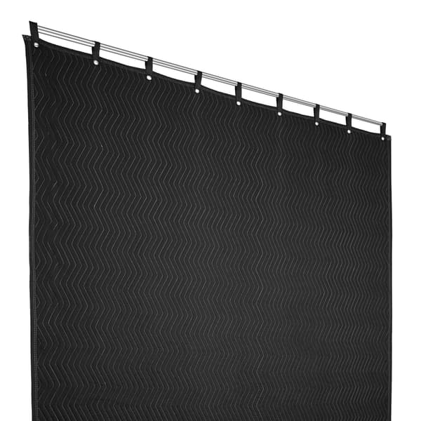 Lyddæmpende tæppe 96 x 80 tommer, Grommets, sort