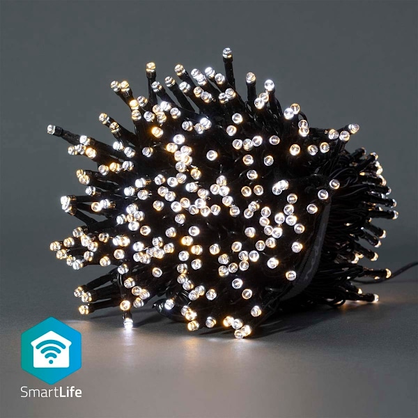 SmartLife jluelys | Snor | Wi-Fi | Varm til kølig hvid | 400 LED's | 20.0 m | Android™ / IOS Hvid