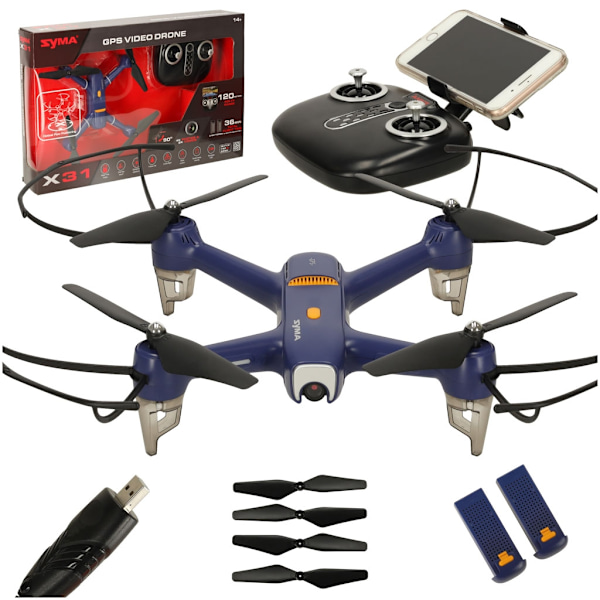 Syma X31 2.4GHz GPS 5G RC drönare HD-kamera