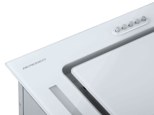 Hvid køkkenemhætte til underskab 52 cm BE-52A